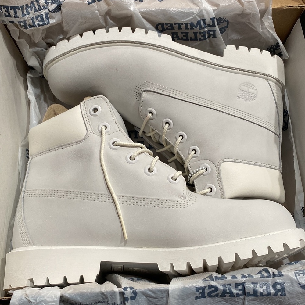 Limited Release Timberland white boots